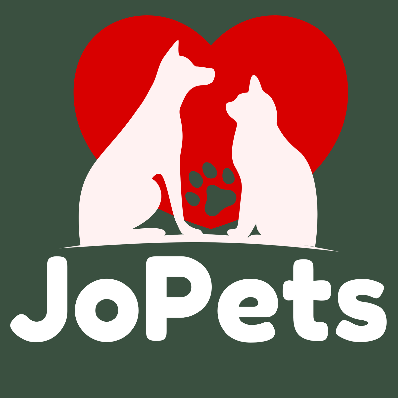 JoPets — dog and cat inside a heart